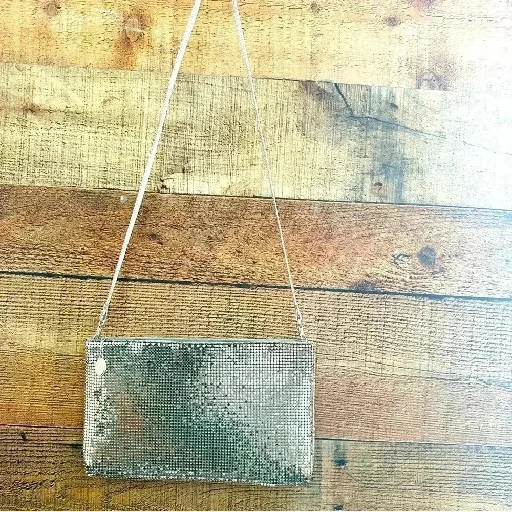 Whiting & Davis Mesh Metallic Vintage Purse